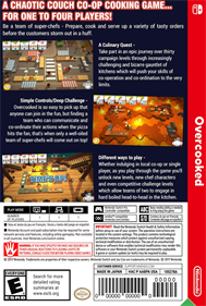 Overcooked!: Special Edition - Box - Back Image