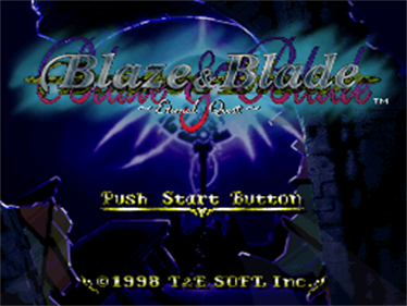 Blaze & Blade: Eternal Quest - Screenshot - Game Title Image