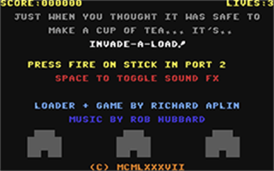 Invade-a-Load! - Screenshot - Game Title Image