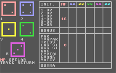 Yatzy 64 - Screenshot - Gameplay Image