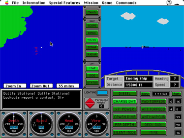 Sub Battle Simulator (1994) - Screenshot - Gameplay Image