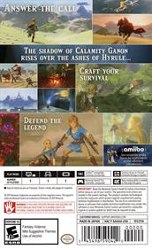 The Legend of Zelda: Breath of the Wild - Box - Back Image