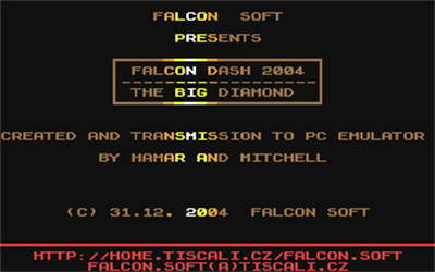 Falcon Dash 2004: The Big Diamond - Screenshot - Game Title Image