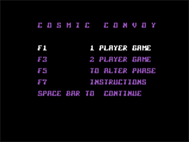 Cosmic Convoy - Screenshot - Game Title Image