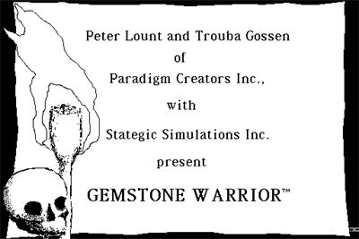 Gemstone Warrior - Screenshot - Game Title Image