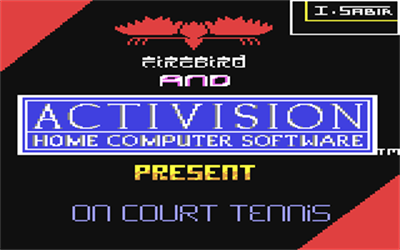 On-Court Tennis - Screenshot - Game Title Image