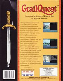 GrailQuest: Adventure in the Age of King Arthur - Box - Back Image