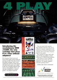 Pete Sampras Tennis - Advertisement Flyer - Front Image