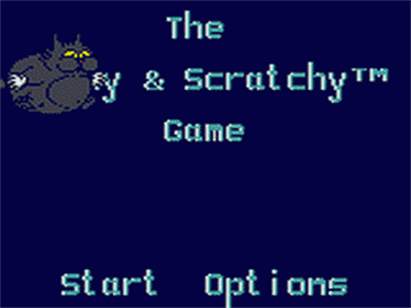 The Itchy & Scratchy Game - Screenshot - Game Title Image