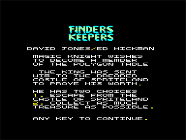 Finders Keepers Images - LaunchBox Games Database