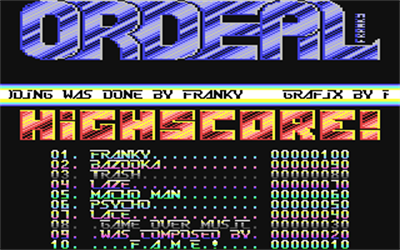 Ordeal - Screenshot - Game Title Image