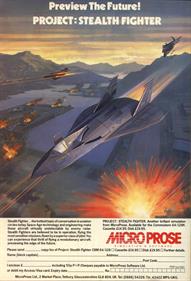 Project: Stealth Fighter - Advertisement Flyer - Front Image