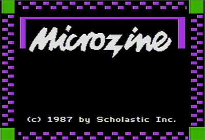Microzine 23 - Screenshot - Game Title Image