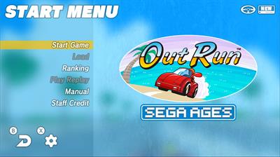 SEGA AGES Out Run - Screenshot - Game Select Image
