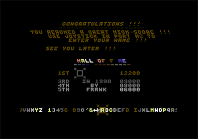 V-Ga - Screenshot - High Scores Image