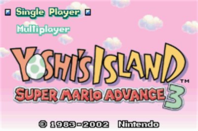 Super Mario Advance 3: Yoshi's Island - Screenshot - Game Title Image