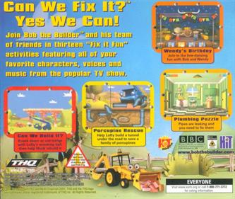 Bob the Builder: Can We Fix It? - Box - Back Image
