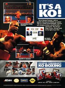 George Foreman's KO Boxing - Advertisement Flyer - Front Image