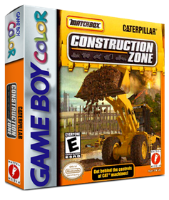 Matchbox Caterpillar Construction Zone - Box - 3D Image