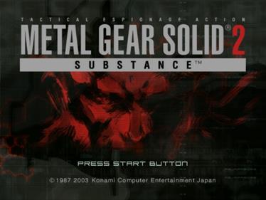 Metal Gear Solid 2: Substance - Screenshot - Game Title Image