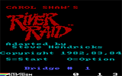 River Raid - Screenshot - Game Title