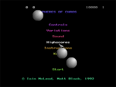 Spheres of Chaos - Screenshot - Game Title Image