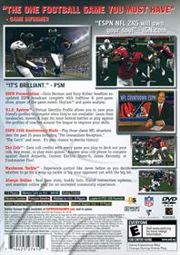ESPN NFL 2K5 - Box - Back Image