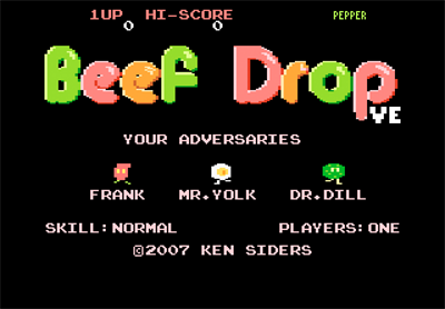Beef Drop VE - Screenshot - Game Title Image