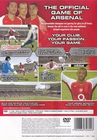 Club Football 2005: Arsenal - Box - Back Image