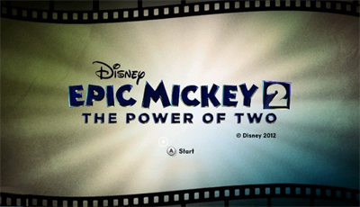 Disney Epic Mickey 2: The Power of Two - Screenshot - Game Title Image