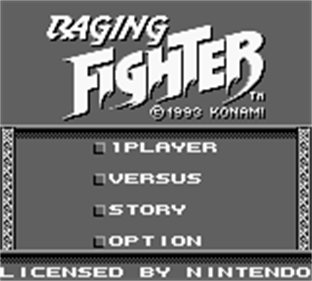 Raging Fighter - Screenshot - Game Select Image