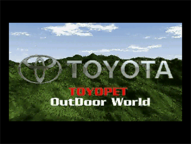 Toyopet Outdoor World - Screenshot - Game Title Image