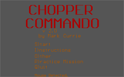 Chopper Commando - Screenshot - Game Title Image