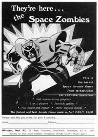 Space Zombies - Advertisement Flyer - Front Image