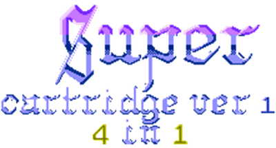 Super Cartridge Ver 1: 4 in 1 - Clear Logo Image