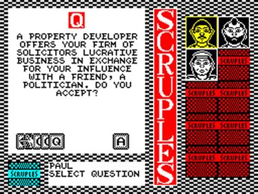 A Question of Scruples: The Computer Edition - Screenshot - Gameplay Image