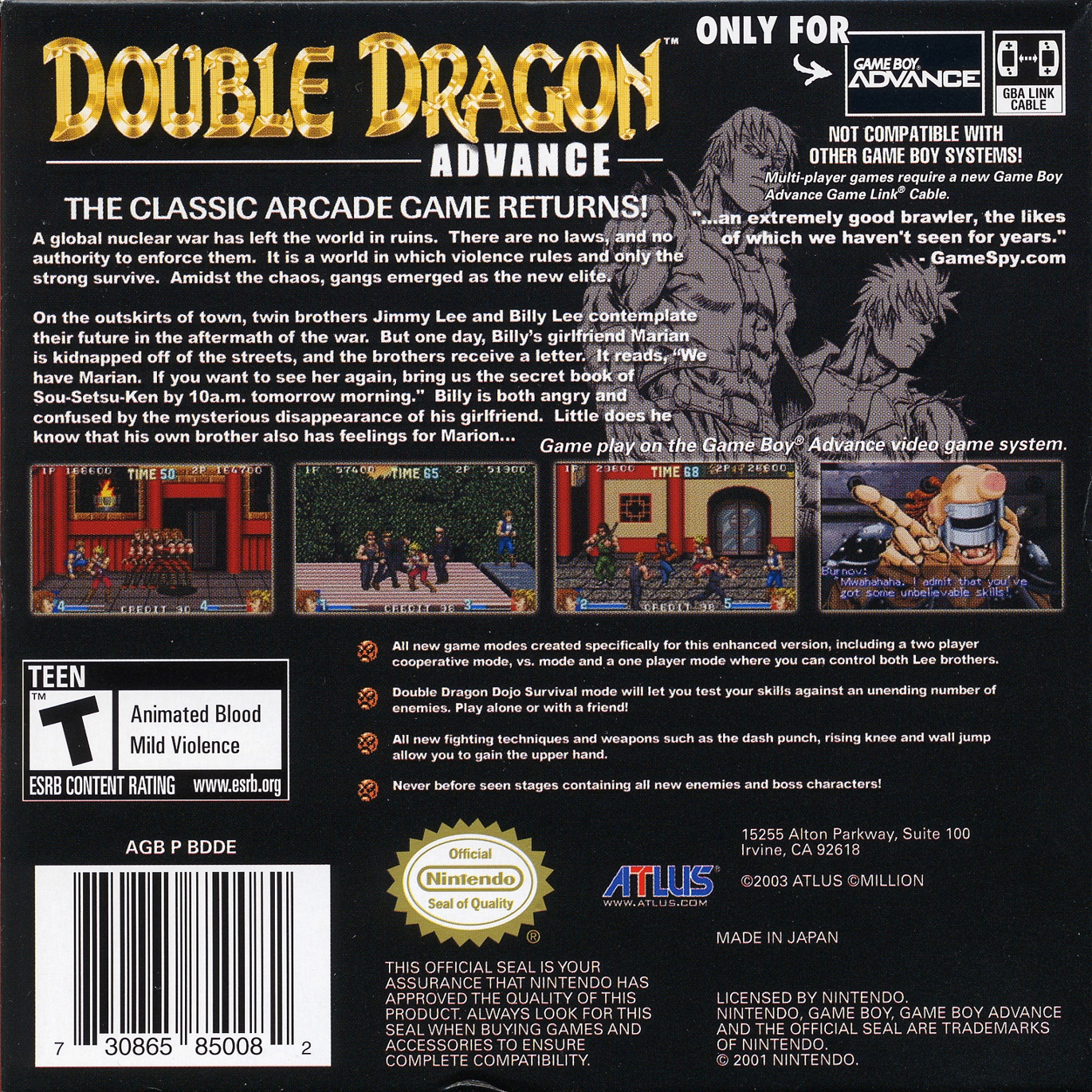 Double Dragon Advance Images - LaunchBox Games Database