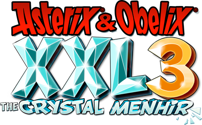 Asterix & Obelix XXL 3: The Crystal Menhir - Clear Logo Image