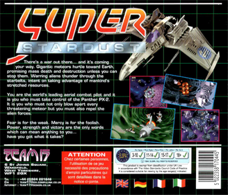 Super Stardust - Box - Back Image