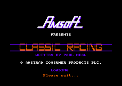 Classic Racing - Screenshot - Game Title Image