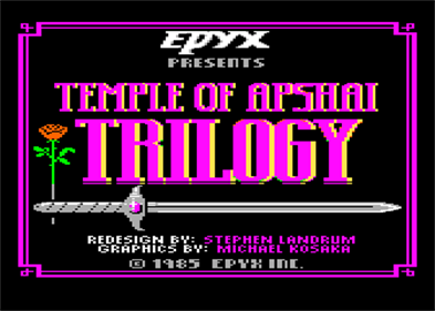Temple of Apshai Trilogy - Screenshot - Game Title Image