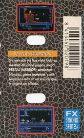 Bestial Warrior - Box - Back Image