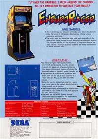 Enduro Racer - Advertisement Flyer - Back Image