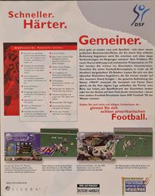 Front Page Sports: Football Pro '98 - Box - Back Image