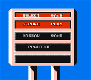 Lee Trevino's Fighting Golf - Screenshot - Game Select Image