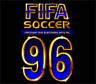 FIFA 96 Soccer - Screenshot - Game Title Image