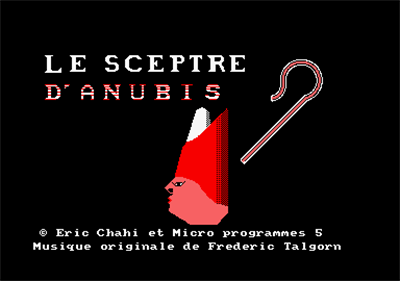 Le Sceptre d'Anubis - Screenshot - Game Title Image