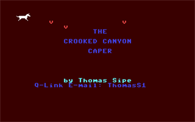 The Crooked Canyon Caper - Screenshot - Game Title Image
