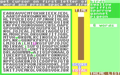 Computer-Wordsearch - Screenshot - Gameplay Image