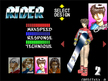 Cool Boarders Arcade Jam - Screenshot - Game Select Image